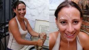 grosse ejac faciale pour femme sexy dans le 11